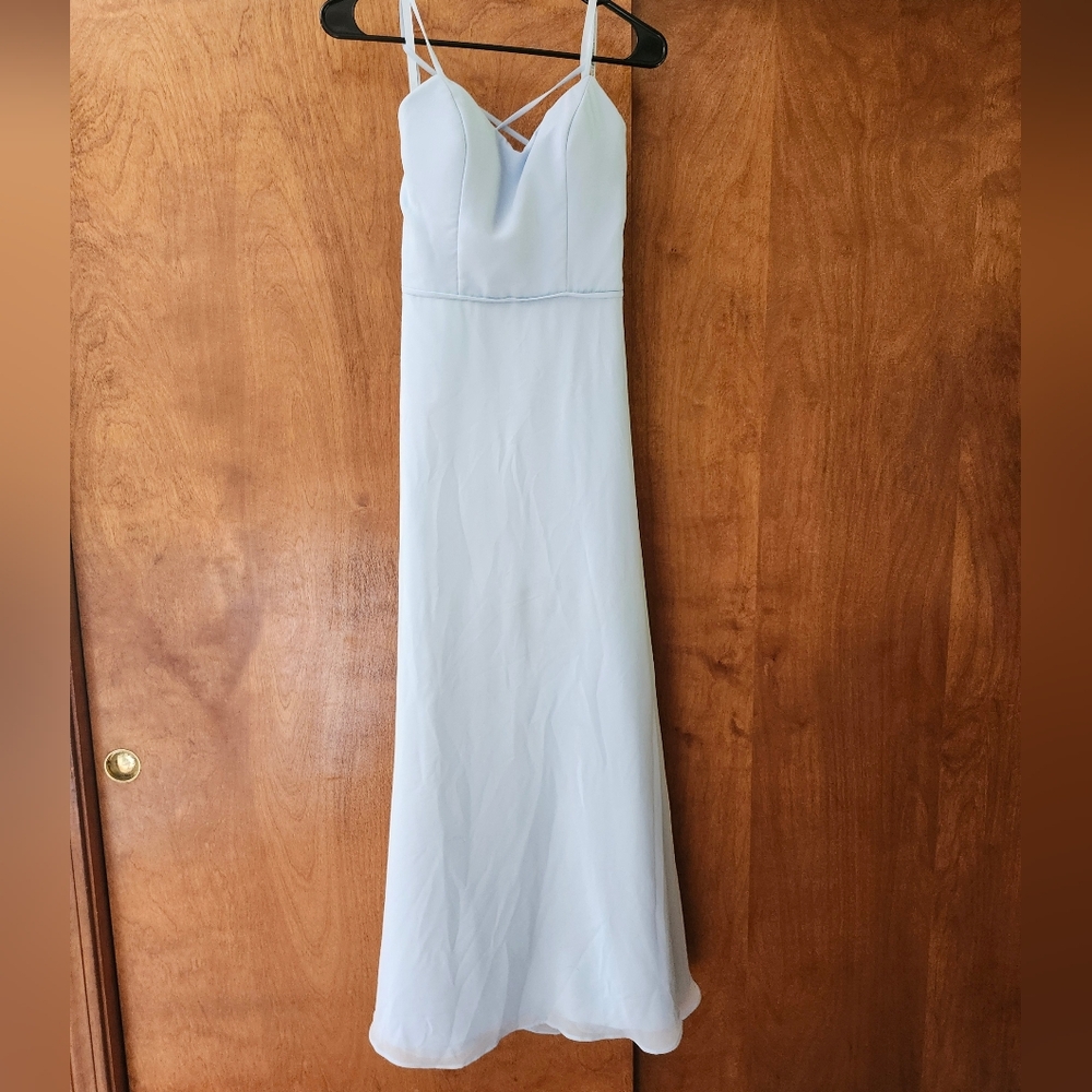 Morilee Madeline Gardner Sky Blue Bridesmaid Dress